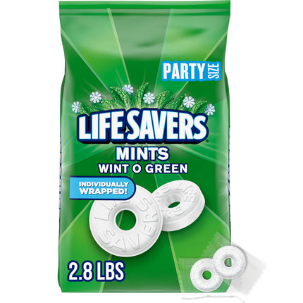 LIFE SAVERS Wint-O-Green Breath Mint Bulk Hard Can