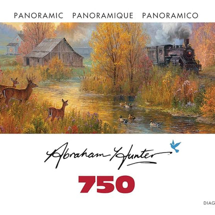 Buffalo Games - Panoramic Series - Abraham Hunter - Southern Rails - 750 Piece Jigsaw Puzzle for Adults - Challenging Puzzle Perfect for Game Nights - Finished Size is 38.25 x 11.25