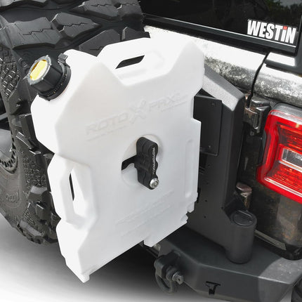 Westin 59-89025 Soporte RotoPax Negro Texturizado Wrangler JL 2018-2020; Wrangler JK 2007-2018