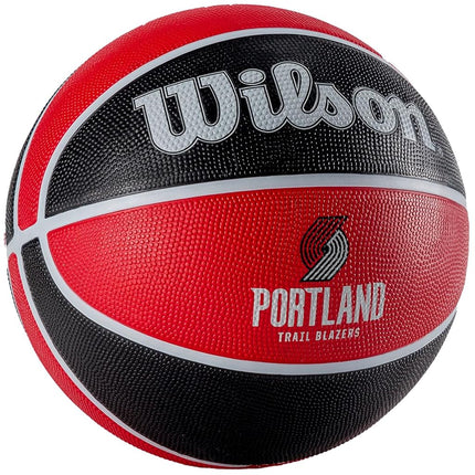 Wilson Basketball, NBA Team Tribute Model, PORTLAND TRAIL BLAZERS, Outdoor, Rubber, Size: 7