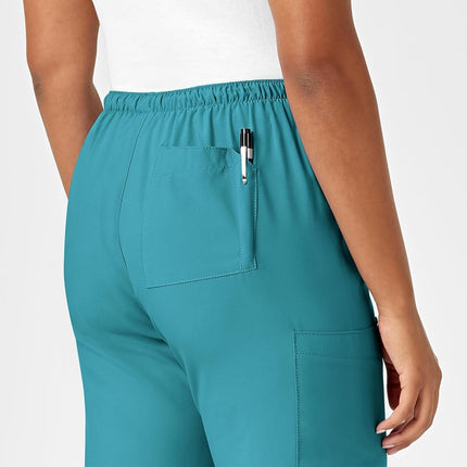 WonderWink 5255TTEALXST W123 Women's Drawstring Pant, Teal Blue, Tall-XS Size