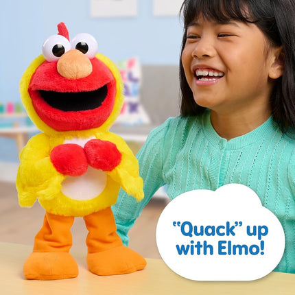 Just Play Sesame Street Chicken Dance Elmo 13 Inch Feature Plush, Music and Dancing, Stuffed Animal, Kids Toys for Ages 2 Up