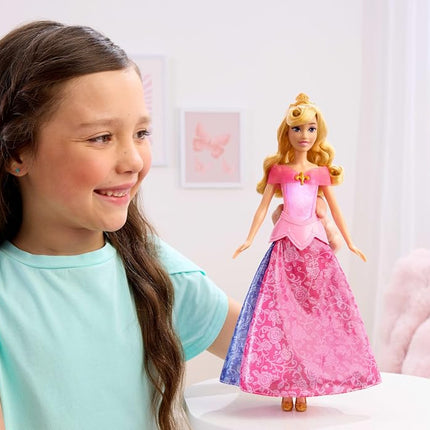 Mattel Disney Princess Aurora Doll in Transforming Dress w/Lights