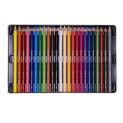 Conte a Paris Pastel Pencil Set - Assorted ,Black/Green/Grey/Yellow,(Set of 24)