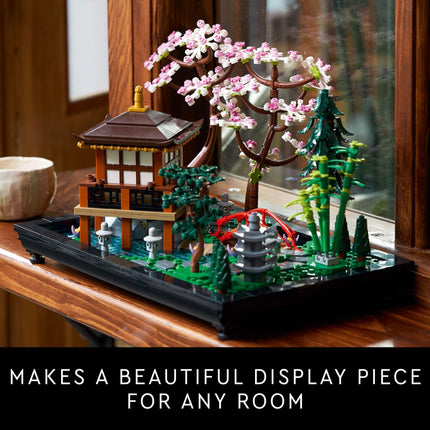 LEGO Icons Tranquil Garden Creative Building Set, A Gift Idea for Adult Fans of Japanese Zen Gardens and Meditation, Build and Display Set for Office or Home Décor, Mother's Day Decorations, 10315