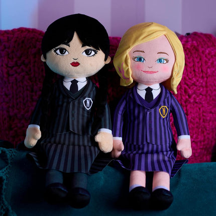Wednesday Large 15.5-inch Plush Doll, Kids Toys for Ages 3 Up, Gifts and Presents
