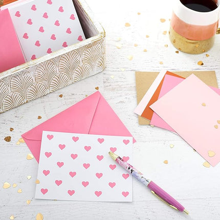 American Greetings Bulk Blank Cards with Envelopes, Heart Stationery (200-Count)