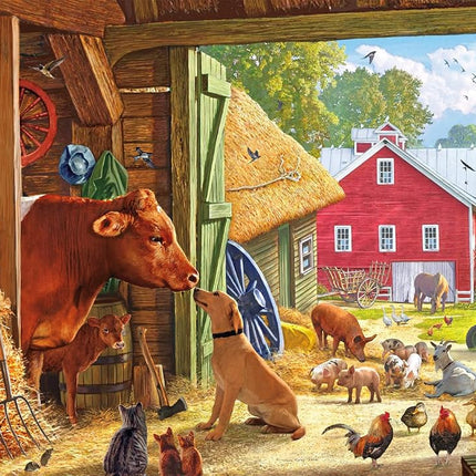 Buffalo Games - Country Life - Farm Scenic - 500 Piece Jigsaw Puzzle for Adults - Challenging Puzzle Perfect for Game Nights - Finished Size is 21.25 x 15.00