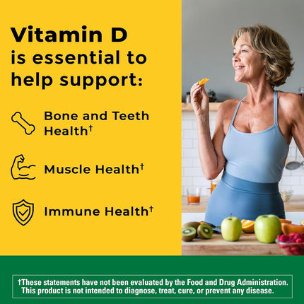 Nature Made Vitamin D-3, 5000IU, 90 Softgels