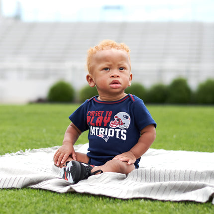 Paquete de 3 pañaleros de manga corta de la NFL para bebé de Gerber, color del equipo, 6-12 meses