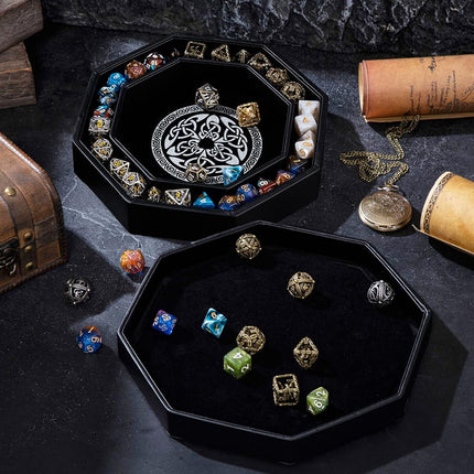 Premium Dice Tray for DND Valknut & Dragon Design – 23 CM