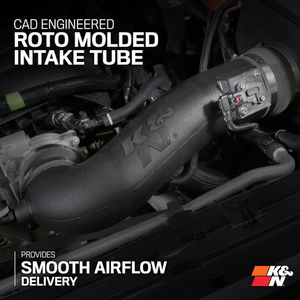 K&N 57-9031 Washable and Reusable Car Performance Intake Kit, Red