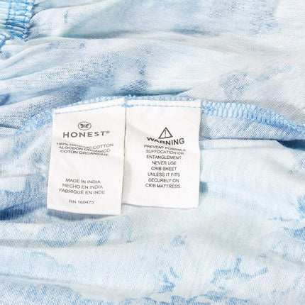 HonestBaby Juego de sábanas ajustables unisex para cuna, colchón estándar, 100% algodón orgánico para bebés (niños y niñas), 1 paquete - Gris jaspeado, talla única