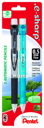 Pentel .e-sharp Automatic Pencil, 0.5mm, Assorted 