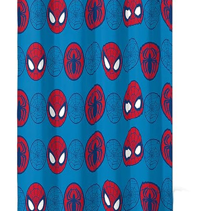 Jay Franco Marvel Super Hero Adventures Go Spidey Rideaux 160 cm - Belle Décoration de Chambre et Installation Facile, La Parure de Lit Présente Spiderman - Rideaux Comprenant 2 Embrasses, Ensemble 4 Pièces (Produit Officiel Marvel)