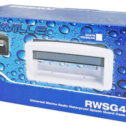 Rockville RWS4GB Boîtier universel étanche noir pour autoradio marin/bateau