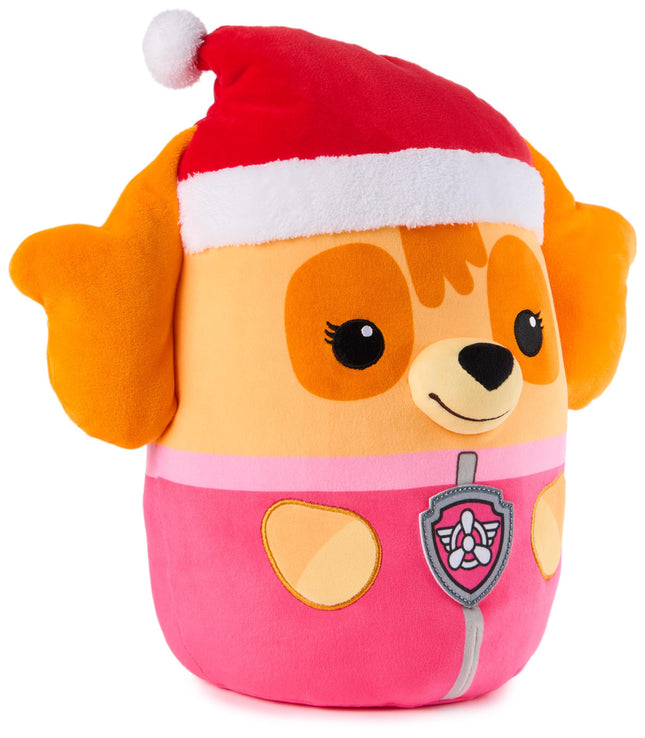 PAW Patrol Winter Holiday Skye Squish Plush, Official Toy from The Hit Cartoon, Special Edition Squishy Stuffed Animal for Ages 1 and Up, 12”