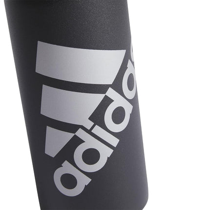 adidas Unisex 1 Liter (32 oz) Metal Water Bottle, Black/Silver Metallic, One size