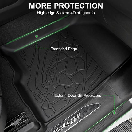 LUMWAY Floor Mats for 2019-2026 Chevy Silverado & Sierra 1500