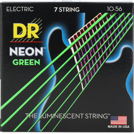 DR Strings NOE710 10-56 Medium Set Handmade Neon H