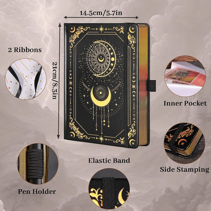 TIEFOSSI Line Journal Notebook for Women Men, 316 Pages,20.7 x 14.7cm