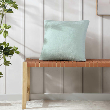 Nautica - Throw Pillow, Super Soft Constructions with Zip Closure, Ideal for Couch or Bed, Coastal Home Essentials (Wave Texture Aqua, 20" x 20")