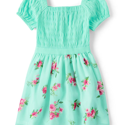 The Children's Place Girls' Short Sleeve Dressy Dr