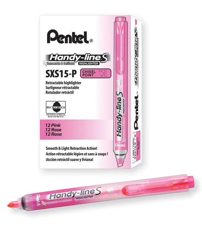 Pentel SXS15P Handy-line S Retractable Refillable 