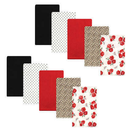 Hudson Baby Unisex Baby Cotton Flannel Burp Cloths