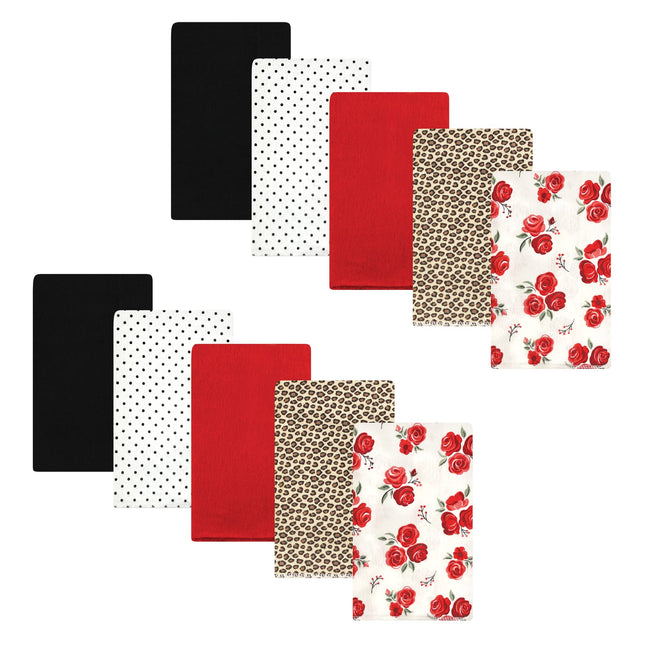 Hudson Baby Unisex Baby Cotton Flannel Burp Cloths