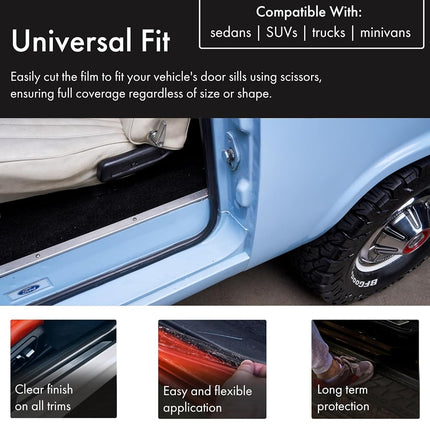 XPEL Universal Door Sill Kit, Clear, 2.75 Inch x 60 Inch