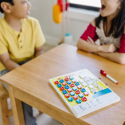 Melissa & Doug Flip-to-Win Hangman Travel Game (Wooden Word Game)