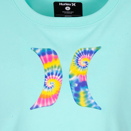 Traje de baño de 2 piezas Hurley para niños, verde/teñido anudado, 4