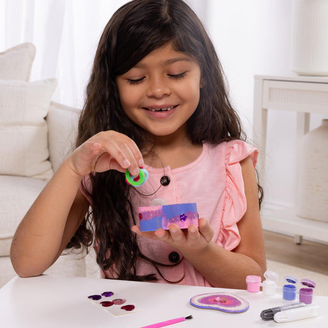 Melissa & Doug Decorate-Your-Own Wooden Heart Box Craft Kit