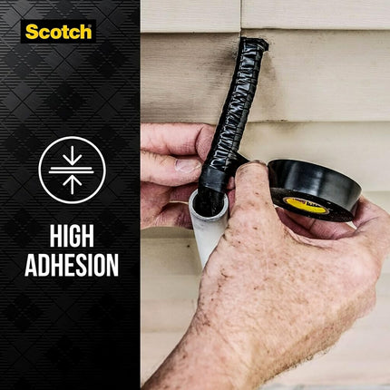 Scotch 6132-BA-10 Super 33+ Vinyl Electrical Tape.75-Inch x 66-Foot, Pack of 10, Black, 10 Roll