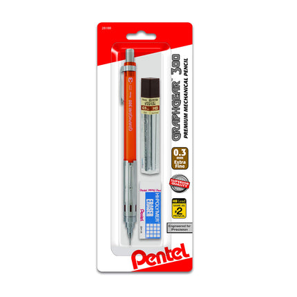 Pentel Arts GraphGear 300 Mechanical Pencil, (0.3m