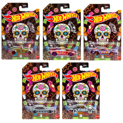 Hot Wheels 2023 Día de Los Muertos Halloween Compl