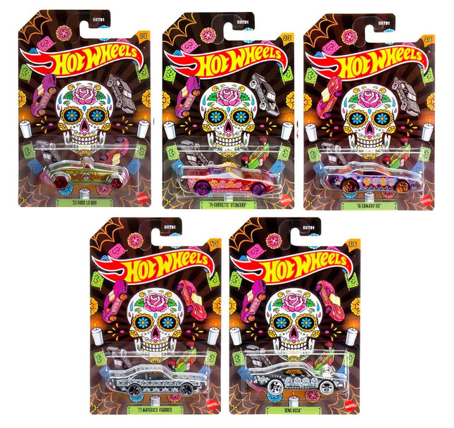 Hot Wheels 2023 Día de Los Muertos Halloween Compl