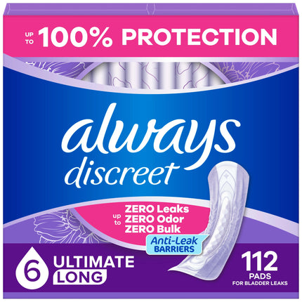 Always Discreet Adult Incontinence Pads for Women 