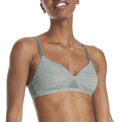 Hanes Women's Padded Bra, Coolest Grey Heather Pri