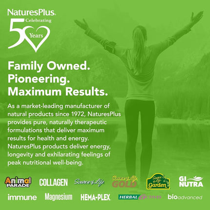 NaturesPlus Source of Life Gold Tablets - Plant Based Multivitamin and Mineral Supplement with Superfoods - Vegetarian, Gluten Free - 90 Tablets