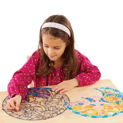 Melissa & Doug Kit de actividad para hacer vidrieras fácilmente