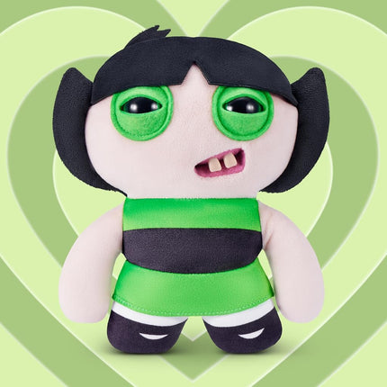 Fuggler Powerpuff Girls 9-Inch Plush Toy (Buttercup) by ZURU – Funny Ugly Monster Stuffed Animal with Human-Like Teeth, Collectible Plush for Kids, Tweens, Teens, Adults & Cartoon Fans