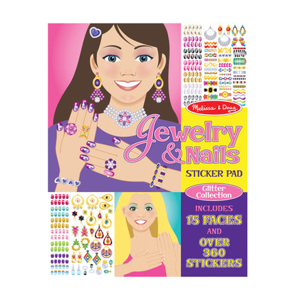 Melissa & Doug Jewelry and Nails Glitter Sticker P