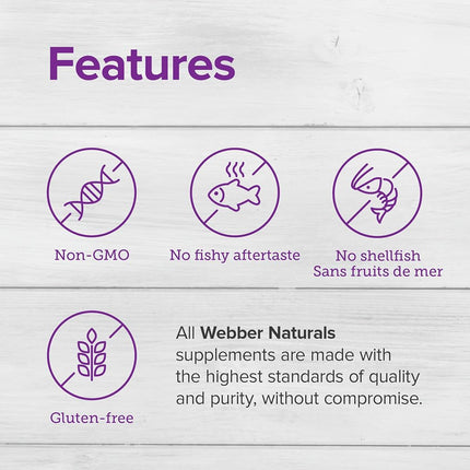 Webber Naturals Triple Strength Omega-3 Fish Oil, 1,800 mg Omega-3 (1,200 mg EPA / 600 mg DHA) per Serving, 120 Clear Enteric Softgels, No Fishy Aftertaste, for Heart, Brain and Joint Health