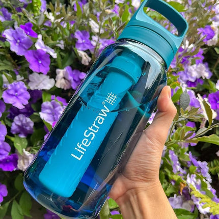 LifeStraw Go Series 2.0 Water Bottle with Filter, Laguna Teal, 1 Litre Capacity