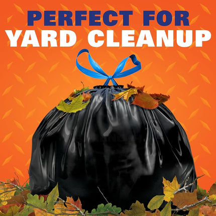 Hefty Strong Lawn & Leaf Large Garbage Bags - 39 Gallon, 38 Count