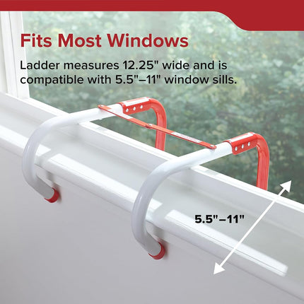 Kidde 468094 Three-Story Fire Escape Ladder with Anti-Slip Rungs, 25-Foot