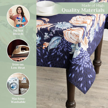 Maison d' Hermine Table Cloth Rectangle Table Reusable 100% Cotton 70"x120"