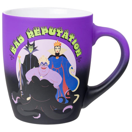 Silver Buffalo Disney Villains Bad Reputation Featuring Maleficent, Ursula, and the Evil Queen Jumbo Ceramic Mug, 25 Ounces